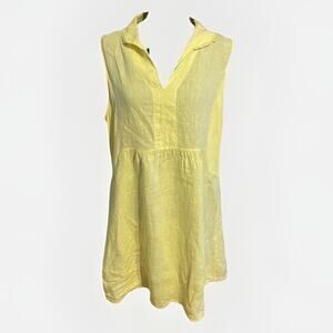 Terzo Millennio Linen Dress Yellow